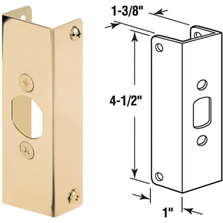 Defender Security 1-3/8 In. Door Reinforcement U 9566